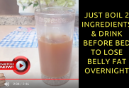 Just Boil 2 Ingredients & Drink Before Bed to Lose Belly Fat Overnight - Weight Loss Challenge