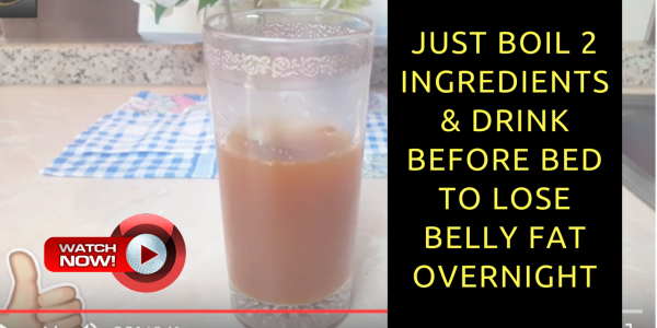 Just Boil 2 Ingredients & Drink Before Bed to Lose Belly Fat Overnight - Weight Loss Challenge